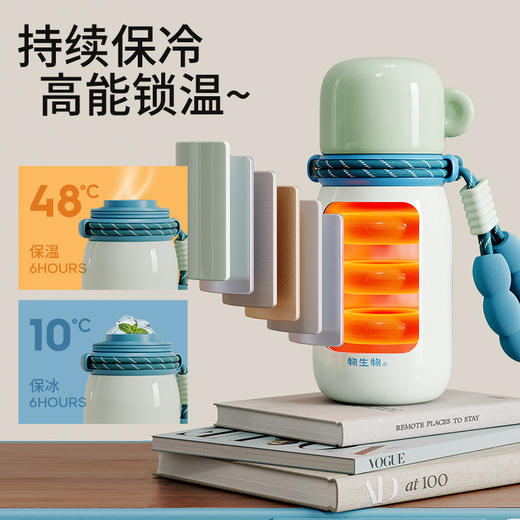 【316保温杯】拿在手里直接美出圈  200ml杯盖，可以当小水杯用316不锈钢锁温 冰饮/热水四季通吃 商品图2