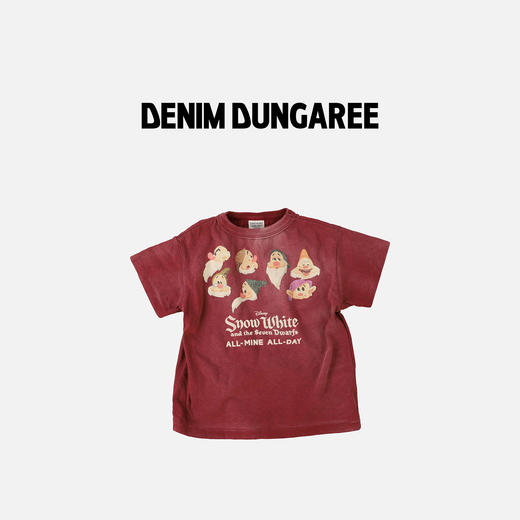 日本DD童装 DENIM DUNGAREE 复古迪士尼联名七个小矮人短袖T恤 商品图1