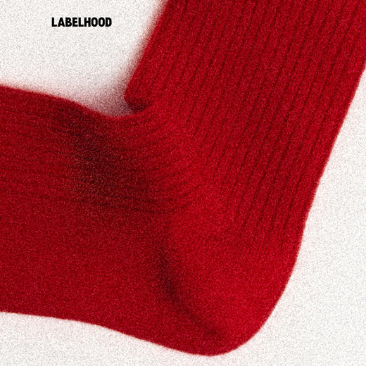 LABELHOOD蕾虎 “RED TO GO”SOCKS 红色袜子 商品图4