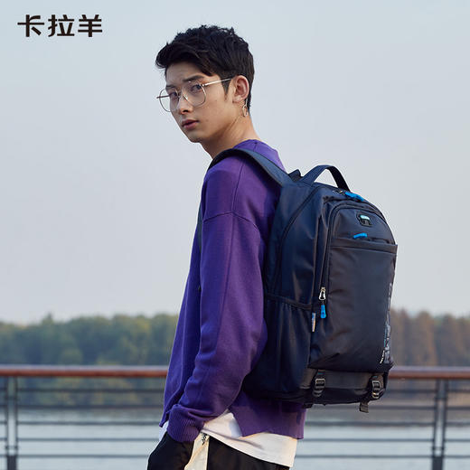 【线下同款】卡拉羊30L男女通勤出差15吋电脑背包大容量CX5558 商品图2