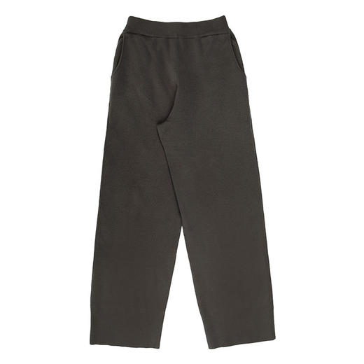 CryingCenter 深碳灰 坑条收脚口加厚型橡筋腰毛绒毛织裤哭喊中心 商品图4