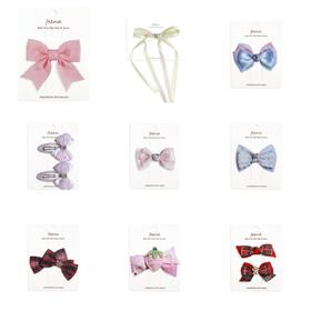 Feena菲娜 小童蝴蝶结发饰（合集） 女童公主布艺夹子女孩碎发发饰