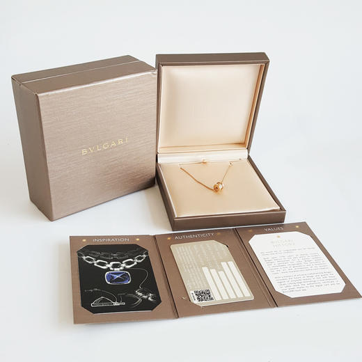 【95新】BVLGARI宝格丽B.zero1系列35111618K玫瑰金满钻小蛮腰项链链长约43cm女士 261225HS05 商品图1