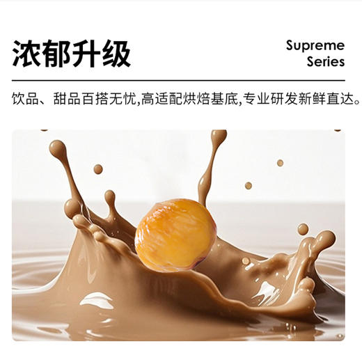 爵世 板栗糖浆风味饮料咖啡奶茶店调酒原料1.2kg/瓶 商品图2