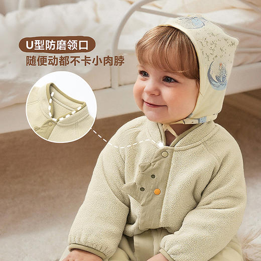 【净电绒】迷你巴拉婴童摇粒绒连体衣男女宝宝抗静电毛绒爬服保暖 商品图4