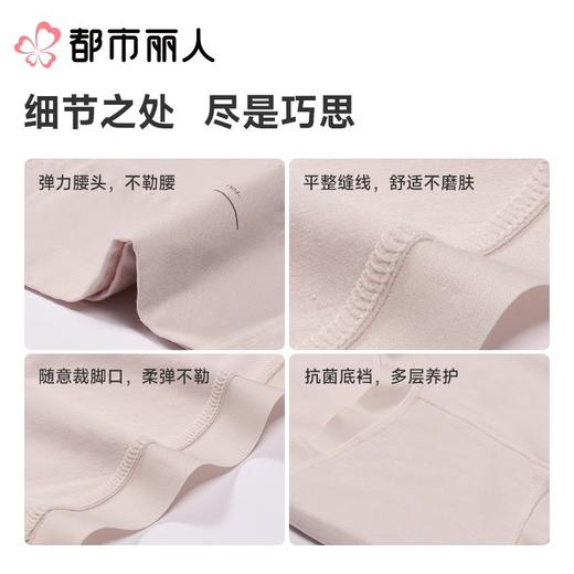 都市丽人内裤女士内裤100支棉内裤棉质内裤舒肤棉LKC4A1 商品图3