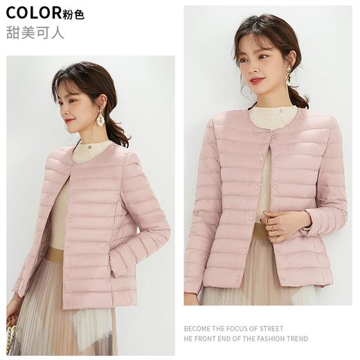 【女款轻薄羽绒服】90%含绒  轻暖便携 防水防寒 时尚叠穿羽绒服 商品图10