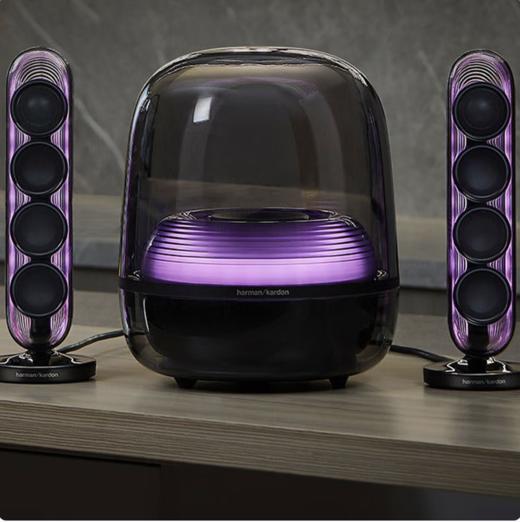 哈曼卡顿（Harman/Kardon）哈曼卡顿音乐水晶五代流光版蓝牙音箱电脑桌搭居家艺术家用音响电竞游戏音箱低音炮HARMAN/KARDON 商品图8