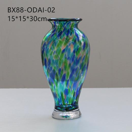新中式复古琉璃花瓶餐桌高级感艺术软装居家轻奢渐变水培装饰花瓶 商品图5