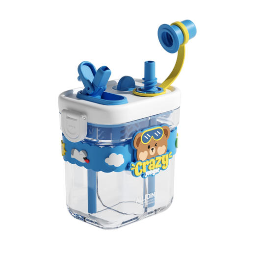 【632优选】优仅 ALL-JOINT BB40-C5 疯狂丛林双仓杯—小熊（蓝白）-SH1156 商品图4