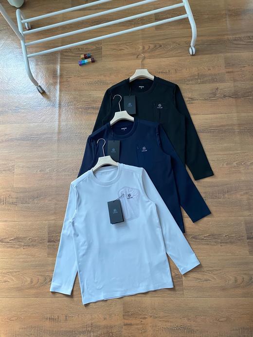 凯乐石经典加绒打底衫加厚小太阳刺绣德绒圆领长袖 商品图0