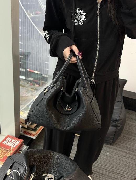 代工厂高品质琳迪to荔枝纹纯牛皮自然摔百搭包包 商品图13