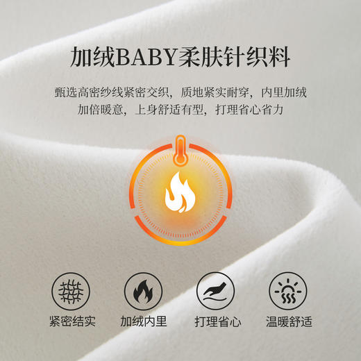 【12/31新品】熙世界松弛感加绒加厚卫衣女冬季宽松慵懒半拉链立领无帽套头上衣 商品图3