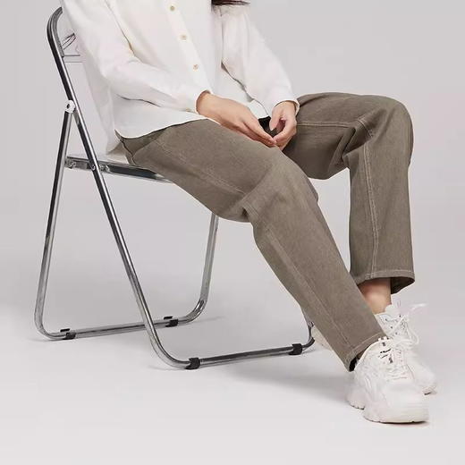 【女士牛仔裤】素道有机彩棉 灰色/白色锥形牛仔，灰色阔腿牛仔裤（基地直发-申通包邮），来自敦煌，品牌：素道【合作生产，公平贸易】 商品图4