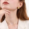 三彩2026新款金属肌理多圈耳钉S925银针立体通勤复古松弛利落小众 商品缩略图1
