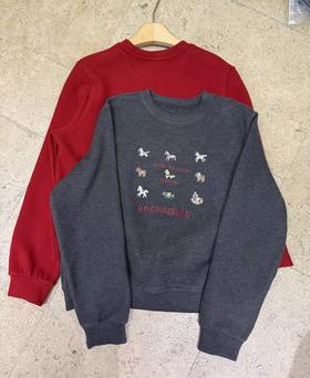 【门店同款】ENJOY冬季“午马”小马刺绣套头卫衣 169094022