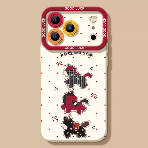 【萌趣可爱小马❗️辞旧迎新仪式满满】2026马年新年春节炫酷马马适用VIVOIQ0015手机壳 X300PRO高颜值Y500少女可爱小众。jb 商品图0