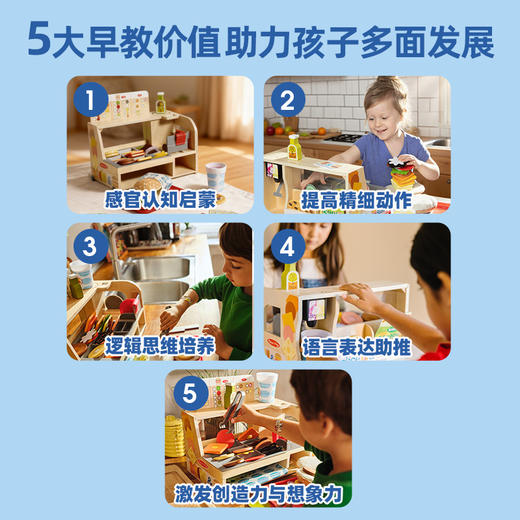 *美国Melissa&Doug三明治操作台儿童过家家玩具 商品图2
