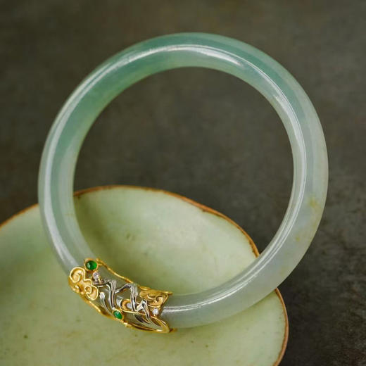 龢盒原创 水云间 老翡翠手镯 商品图2