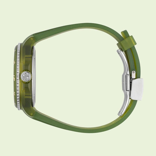 【GUCCI古驰 Dive系列腕表】 自动机械机芯 PC塑料表带 40mm 绿色表盘 男表 商品图5
