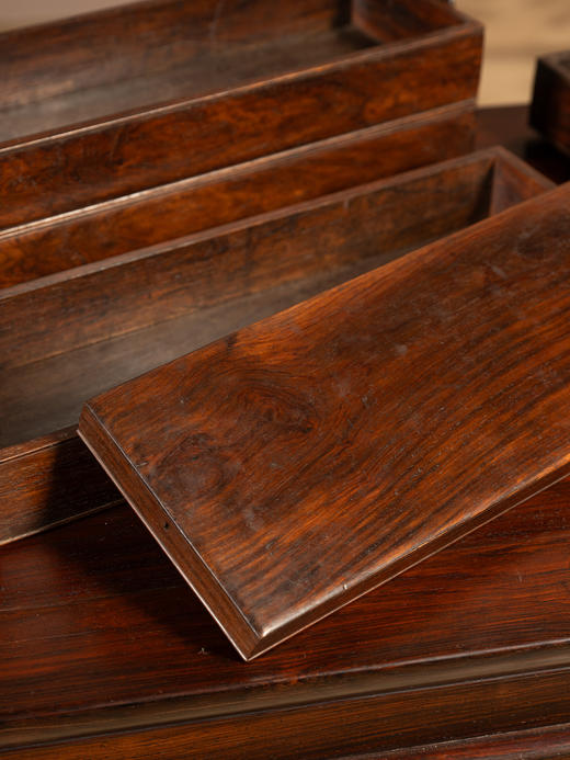 清	黄花梨四撞提梁盒 商品图2