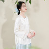 三彩【蝶影流光】2026春季新款新中式提花小衫流苏宽松盘扣C 商品缩略图2
