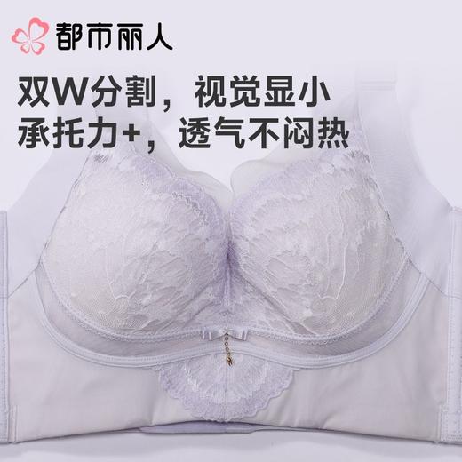 都市丽人内衣塑身内衣BC杯超薄文胸蕾丝内衣3/4杯内衣内衣四排四扣记忆钢圈LJC2C8 商品图5
