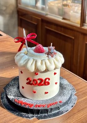【2026新年蛋糕】可爱小熊奶呼呼蛋糕