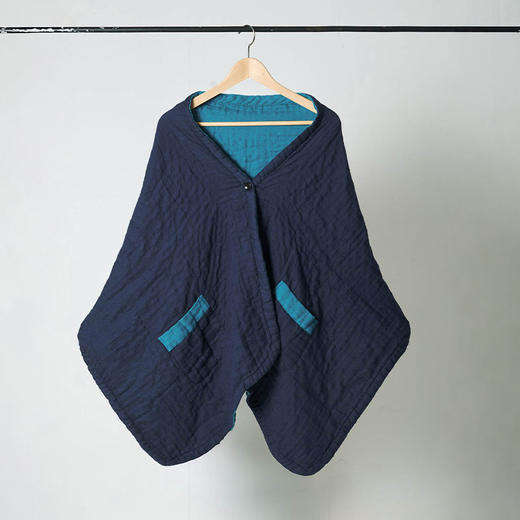 伽罗 JALO 100%新疆长绒棉云朵肤感四层棉纱披肩 商品图4