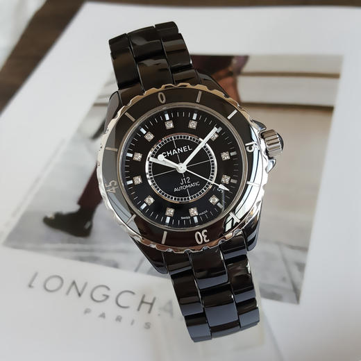 【95新】CHANEL 香奈儿H1626自动机械机芯日期显示38MM（中性款）J12系列陶瓷 241225NJS08 商品图3