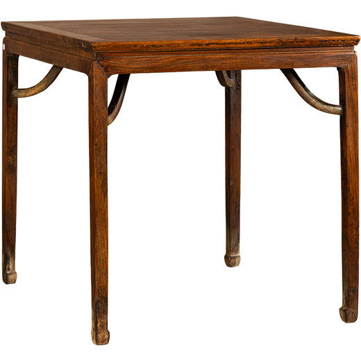 清早期	黄花梨束腰霸王枨马蹄腿方桌 商品图5