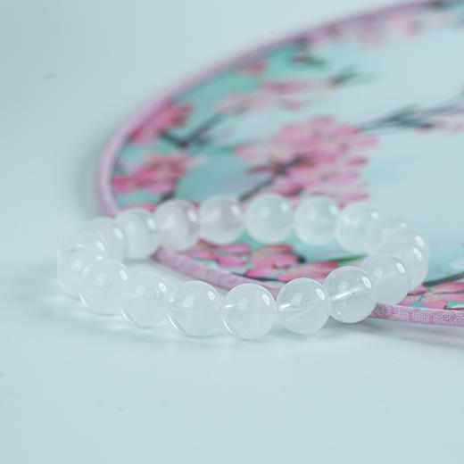 天然白幽灵手串聚宝盆千层异象珠子白色白水晶手串男女同款 商品图3