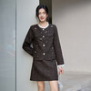 奢姿大码女装2025冬季时尚撞色花边圆领套装胖妹妹气质减龄两件套9954953943 商品缩略图2