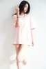 pink字母tee，法式复古设计。正肩宽松全棉粉色情侣款t恤C123158 商品缩略图9