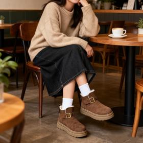 英国Nudilor高帮加绒勃肯鞋