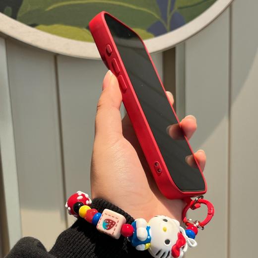 【镜头保护❗️按键灵敏】2026马年新年春节大脸猫适用苹果17pm红13带挂绳16pro女生15硅胶软高级手机壳。jc 商品图3