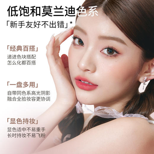 【百搭全能盘❗️十色任搭小巧便携】VEECCI唯资十色眼影盘绮丽梦境五色眼影高光修容维资唯姿大地色女。jc 商品图1