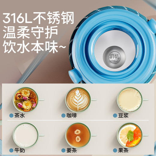 【316保温杯】拿在手里直接美出圈  200ml杯盖，可以当小水杯用316不锈钢锁温 冰饮/热水四季通吃 商品图4