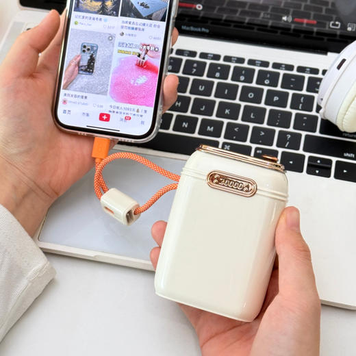 幻响充电宝S20大方宝移动电源 | 20000毫安、双向快充、自带双线、电量显示、轻巧便携 商品图8