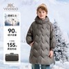 【英氏】【90-130】男女童中长款保暖连帽鹅绒服羽绒服 商品缩略图3