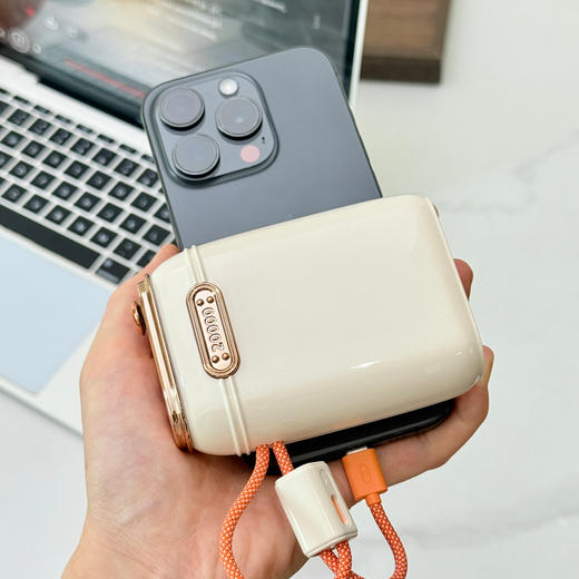 幻响充电宝S20大方宝移动电源 | 20000毫安、双向快充、自带双线、电量显示、轻巧便携 商品图7