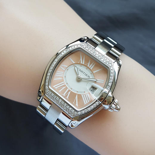 【95新】CARTIER  卡地亚W62054V3石英机芯日期显示32*37MM（女款）跑车系列精钢；后镶钻石 241225TJ20 商品图8