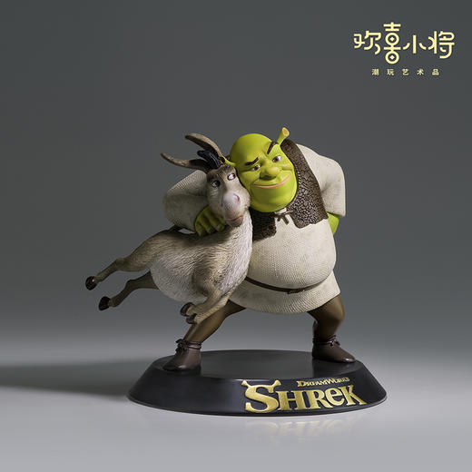 欢喜小将《怪物史瑞克》之史瑞克和驴子正版授权潮玩手办桌面摆件 商品图2