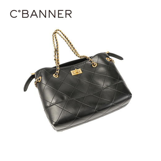 千百度2026春季女包分量十足光泽持久背提包A26150918 商品图3