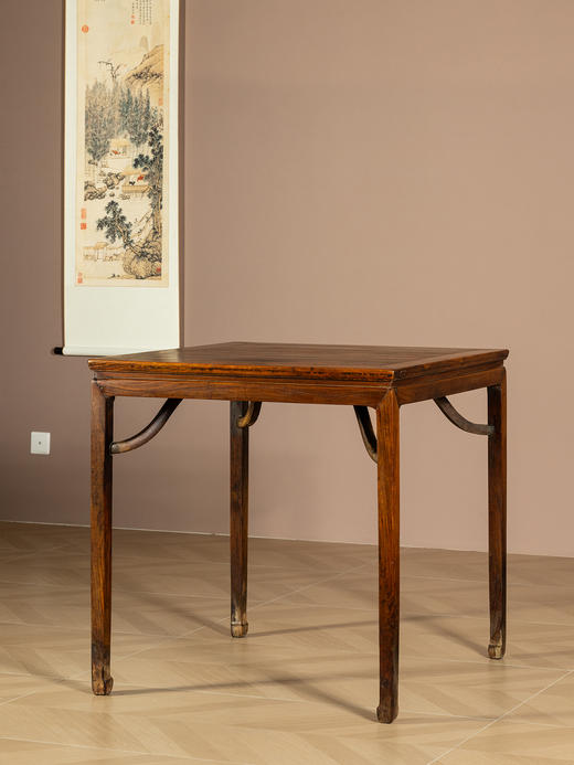 清早期	黄花梨束腰霸王枨马蹄腿方桌 商品图1