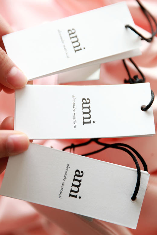 pink字母tee，法式复古设计。正肩宽松全棉粉色情侣款t恤C123158 商品图2