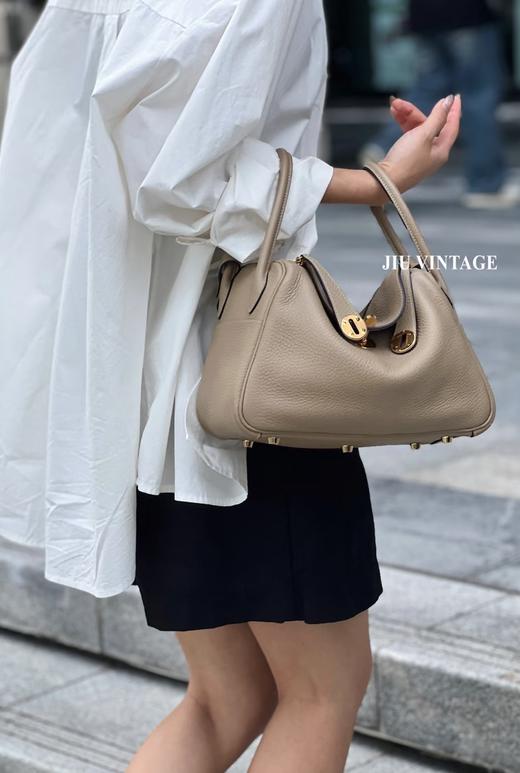 代工厂高品质琳迪to荔枝纹纯牛皮自然摔百搭包包 商品图3