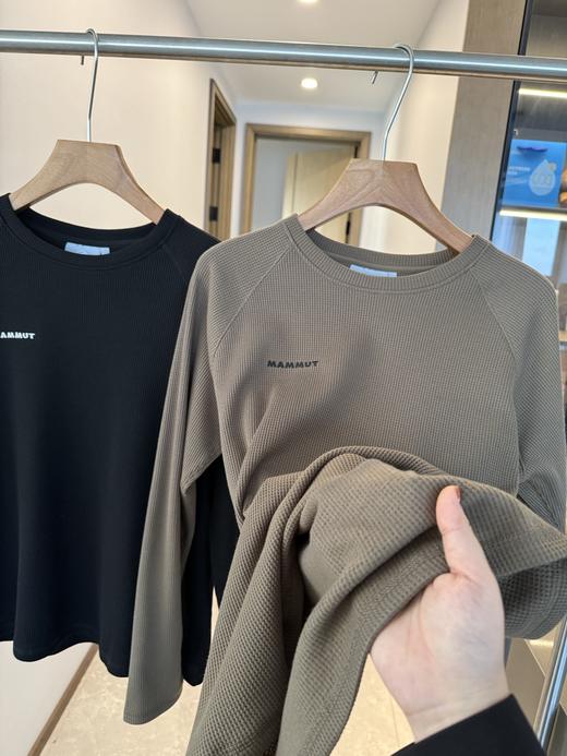 .加绒MAMMUT猛犸象Fleeced华夫格加绒，科技面料中层长袖衫  纹理长袖 商品图3