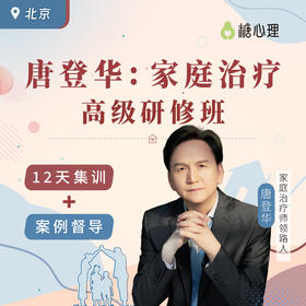 【北京班】唐登华：家庭治疗高阶（12天）