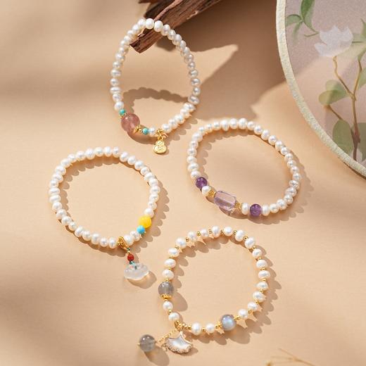 【敦煌天然珍珠手串】天然复古淡水珍珠手链8款 送妈妈送爱人 商品图0